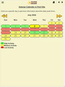 Solunar Diagram screenshot 9