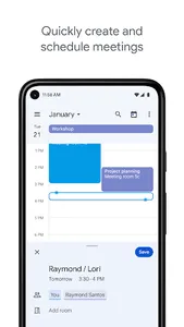 Google Calendar screenshot 1