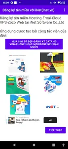 Đăng ký tên miền với inet.vn screenshot 0