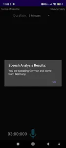 European Speech Analysis screenshot 2
