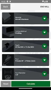 Gorilla Mill Speeds and Feeds screenshot 2