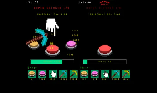 Red button clicker button idle screenshot 5