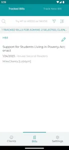 Legistracker screenshot 2