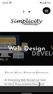 Simplicity Web Design screenshot 1