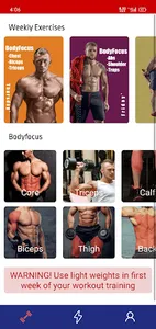 Home And Gym Workouts Men screenshot 1