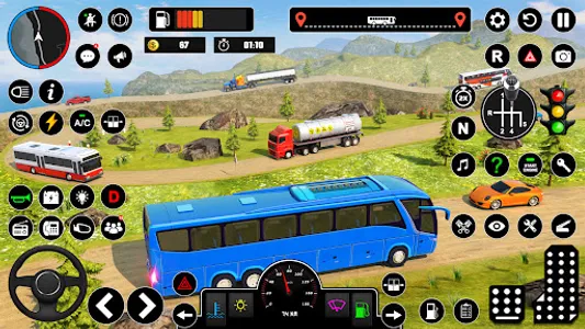 Offroad Bus Simulator Bus Game screenshot 17