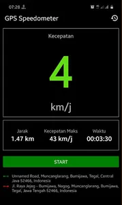 GPS Speedometer - Pengukur Kec screenshot 0