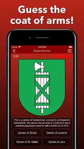 Swiss Cantons - Quiz about Swi screenshot 4