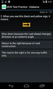 Driver License Test Practice 2 screenshot 1