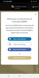 CU EMBA Alumni screenshot 2