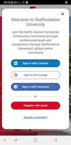 Staffs Alumni screenshot 1