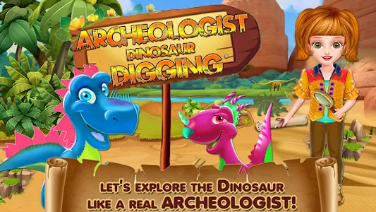 Archeologist Dinosaur Digging screenshot 1