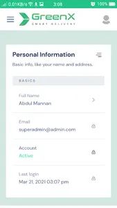 GreenX - Delivery screenshot 2
