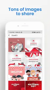 Singapore Day Greeting Cards screenshot 2