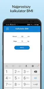 Kalkulator BMI screenshot 0