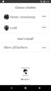 Griff's Barbers screenshot 1