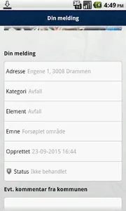 Meld inn feil - Drammen screenshot 1