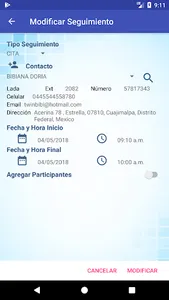 Seguimientos SAVD screenshot 6