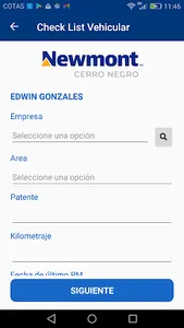 Check List Vehicular Newmont screenshot 3