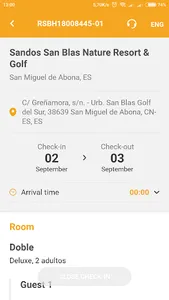 Online Check-in App - Sandos H screenshot 1