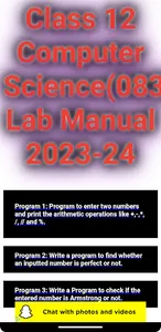 CLASS12 COMPUTER SCIENCE LAB screenshot 3