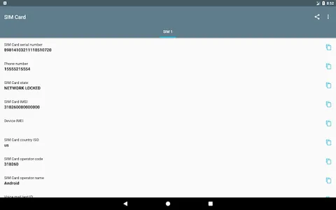SIM Card screenshot 10