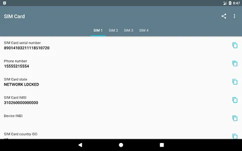 SIM Card screenshot 8