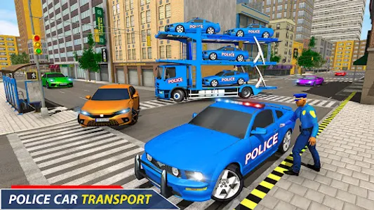 US Police Car Transport Games screenshot 1