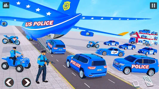 US Police Car Transport Games screenshot 11