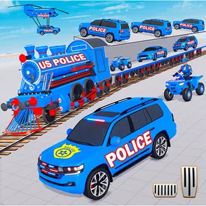 US Police Car Transport Games screenshot 13