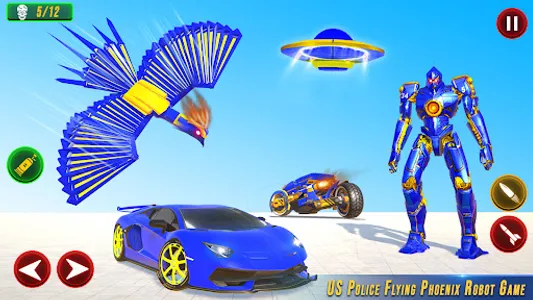 Flying Phoenix Robot Bike Game screenshot 6