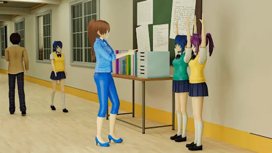 Anime School Teacher 3d screenshot 14