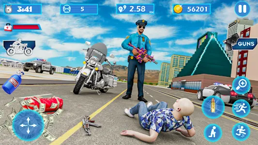 Bike Racing Game Shooting Game screenshot 1