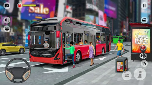 US City Bus Simulator 3d Games screenshot 4