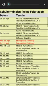 Vertretungsplan Oppenheim Gymn screenshot 3