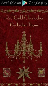 Red Gold Chandelier 3D Next La screenshot 5