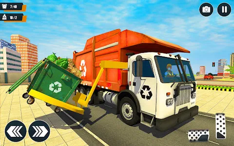 Real Garbage Truck Simulator screenshot 1