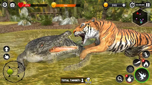 Hungry Animal Crocodile Games screenshot 13