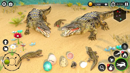 Hungry Animal Crocodile Games screenshot 18