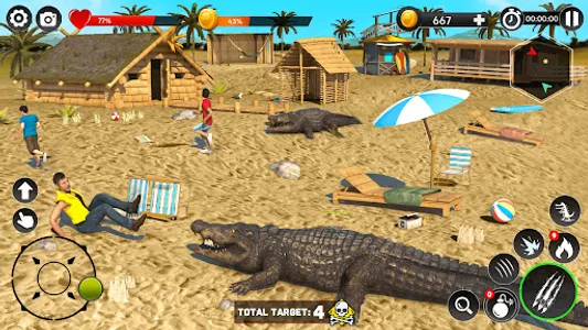 Hungry Animal Crocodile Games screenshot 6