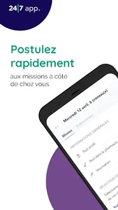 24/7 app. pour les remplaçants screenshot 1