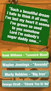 Guess The Lyrics Country Music screenshot 1