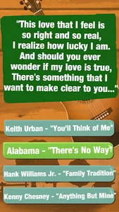 Guess The Lyrics Country Music screenshot 2