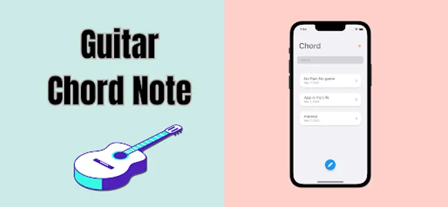 Guitar Chord & Lyrics Note App screenshot 0