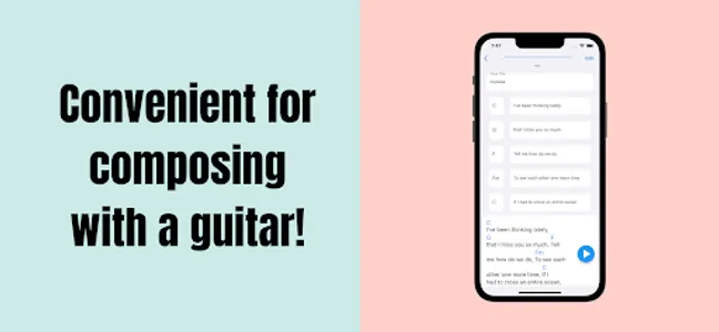 Guitar Chord & Lyrics Note App screenshot 2