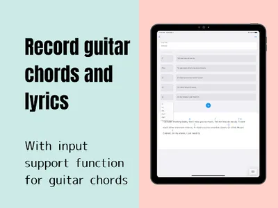Guitar Chord & Lyrics Note App screenshot 9