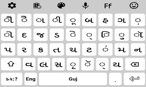 Gujarati Language Keyboard screenshot 0