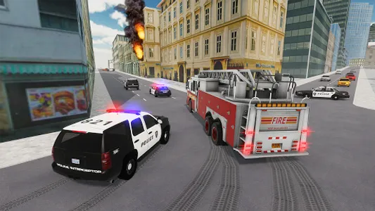 Fire Truck Driving Simulator screenshot 1