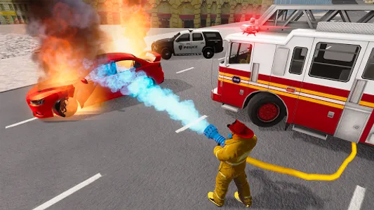 Fire Truck Driving Simulator screenshot 11