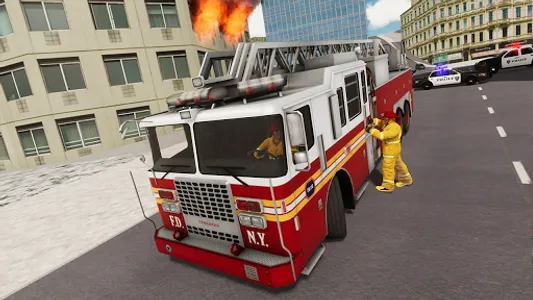 Fire Truck Driving Simulator screenshot 19